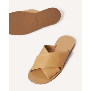 The Day Crossover Sandal Taupe‎ Leather Womens 6